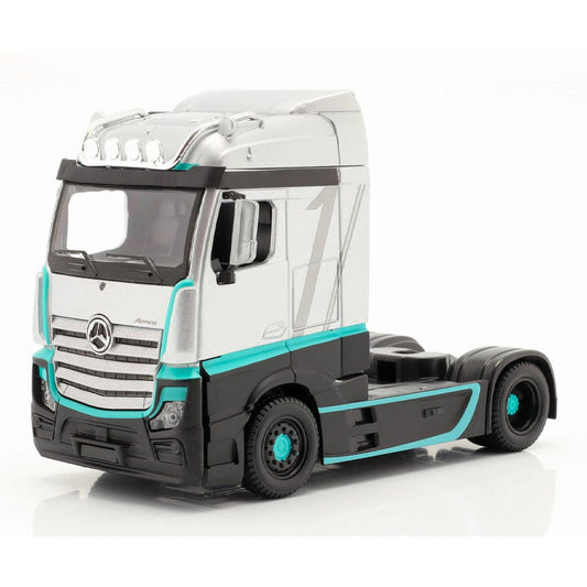Bburago 32202 Street Fire Mercedes Benz Actros Gigaspace Green 1:43 Diecast