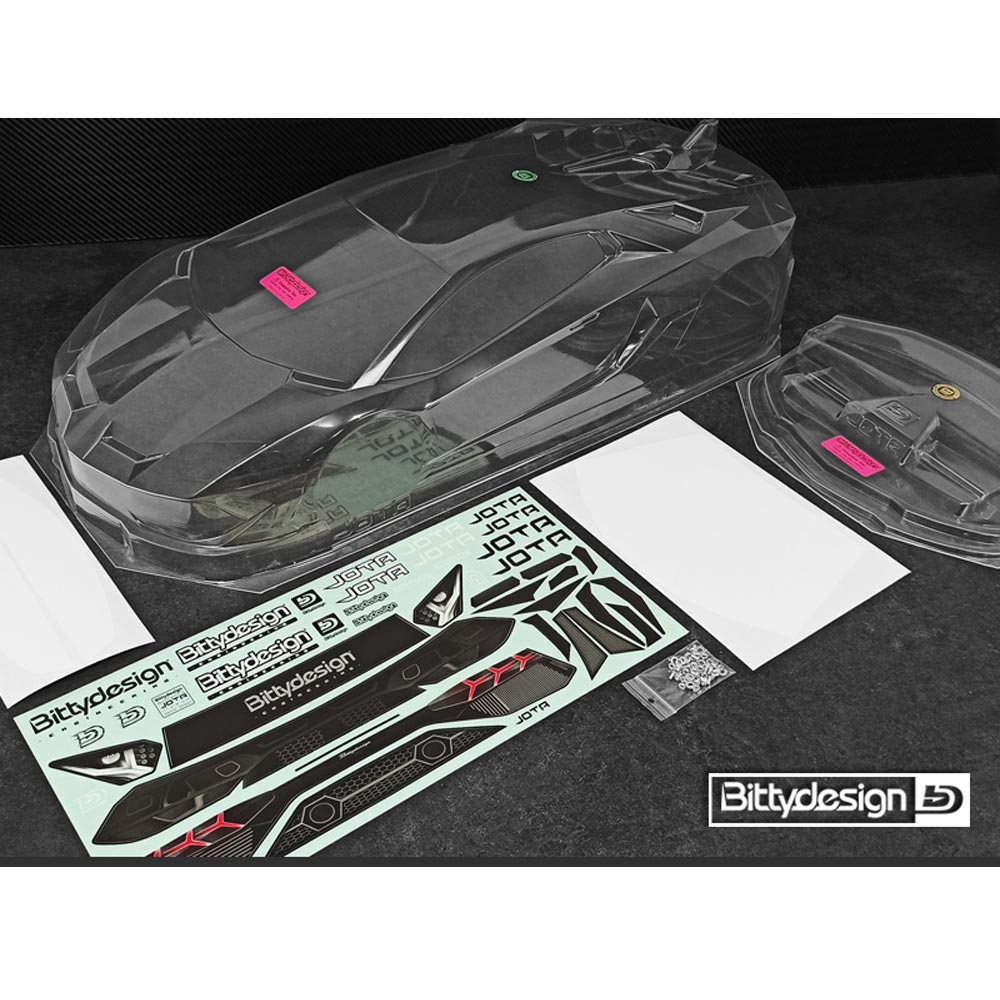 JOTA Arrma Felony RC Car Clear 1:7 Body Shell by Bittydesign