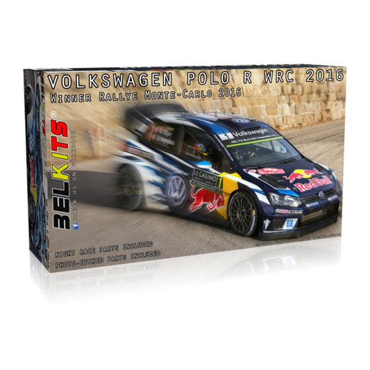 BELKITS BEL011 VW Polo R WRC 2016 1:24 Car Model Kit
