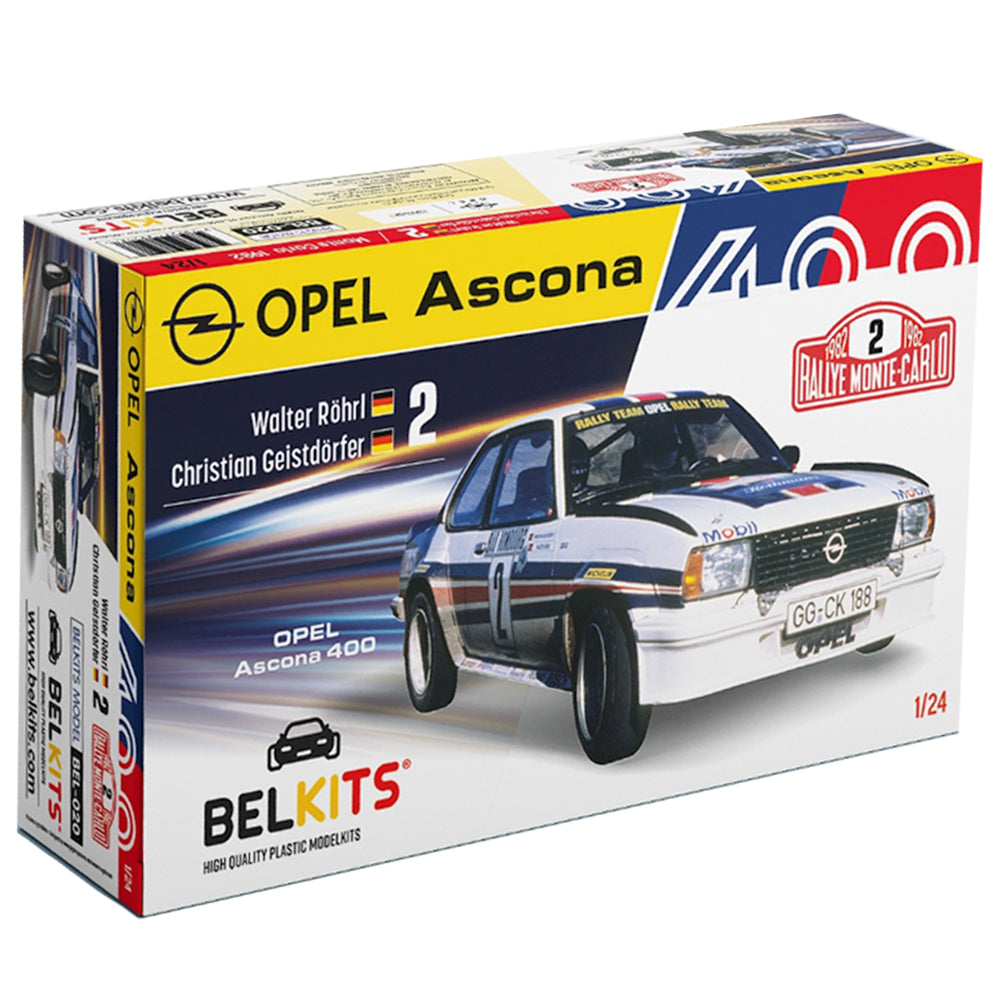 Belkits 020 Opel Ascona 400 MC 1982 Rohl Geistdorfer 1:24 Model Kit