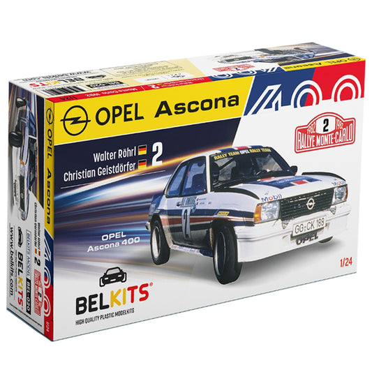Belkits 020 Opel Ascona 400 MC 1982 Rohl Geistdorfer 1:24 Model Kit