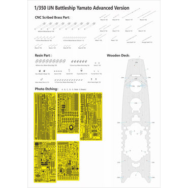 Very Fire 350902AD IJN Yamato (Advanced Version) 1:350 Model Kit