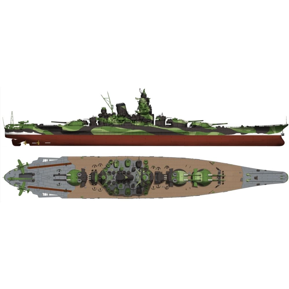 Very Fire BELBV350908DX IJN Super Yamato Deluxe Kit 1:350 Model Kit
