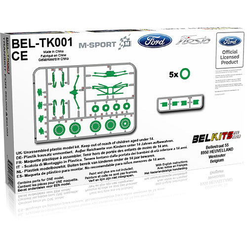 Belkits Ford Fiesta Gravel Rally Car Conversion set 1:24 BEL-TK001