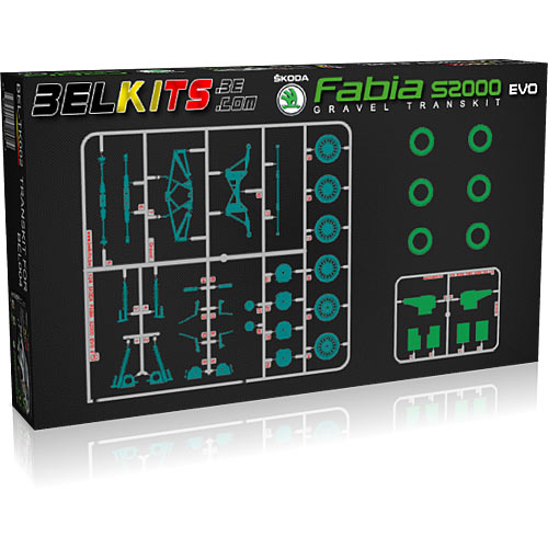 Belkits Skoda Fabia Gravel Rally Car Conversion set 1:24 BEL-TK002