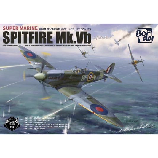 Border Model BF-004 Supermarine Spitfire Mk.Vb w/Interior 1:35 Model Kit