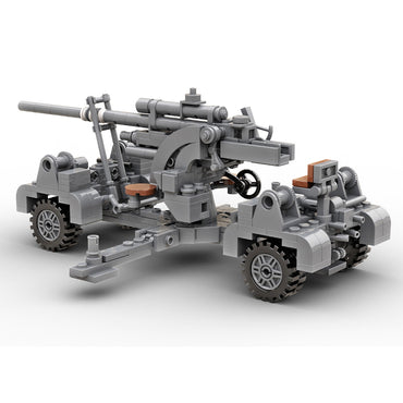 Build Army 88mm Flak 36 Artillery 1:33 Brick Model 355pcs B0036