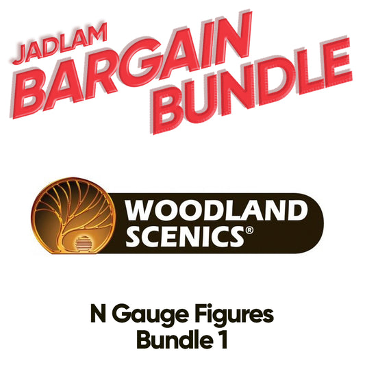 Jadlam Bargain Bundle - Woodland Scenics N Gauge Figures Bundle 1 - RRP £192.3