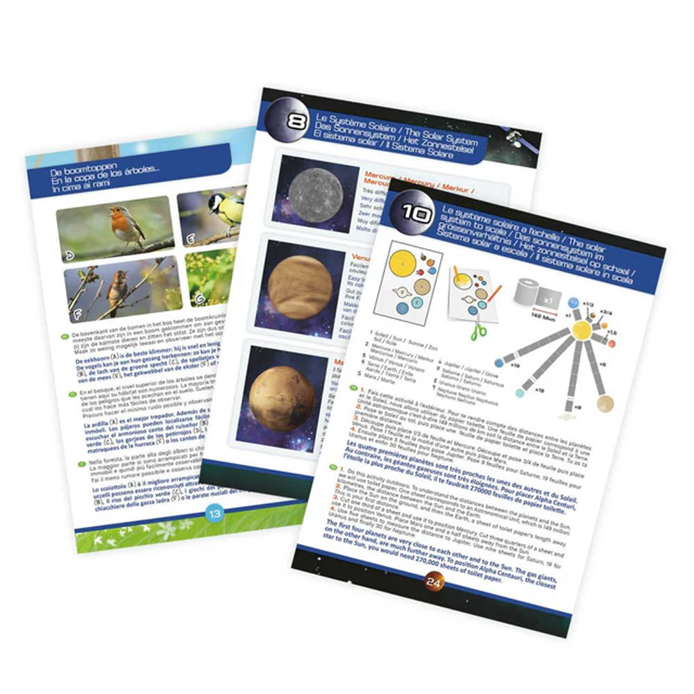 Buki Science: Telescope w/Optical Glass 15 Activity STEM Toy Set Age 8+