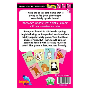 Taco Cat Goat Cheese Pizza - On the Flip Side - Card Game - Age 8+, 2-8 Players