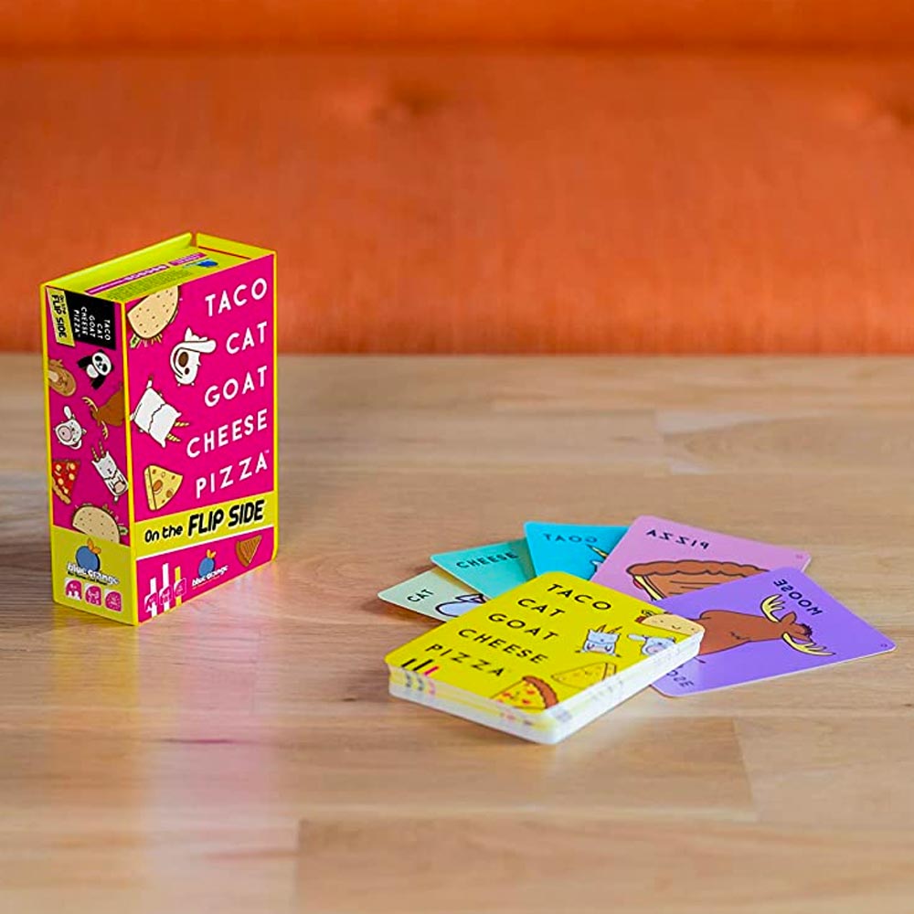 Taco Cat Goat Cheese Pizza - On the Flip Side - Card Game - Age 8+, 2-8 Players