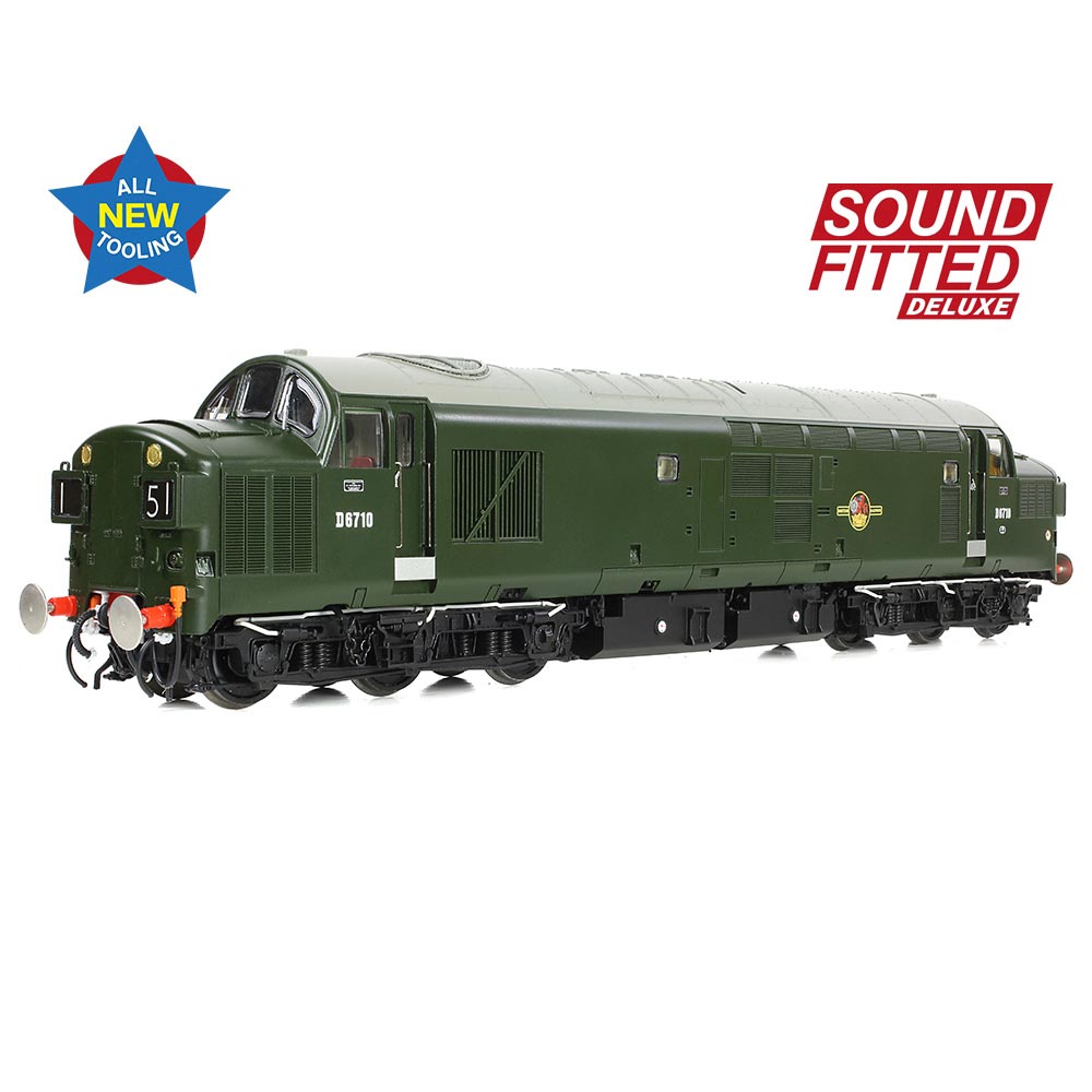 Bachmann Branchline 35-302SFX Class 37/0 D6710 BR Green Late Crest Loco