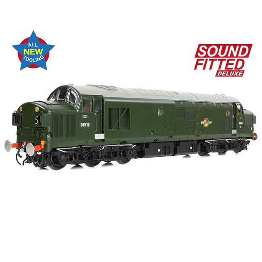 Bachmann Branchline 35-302SFX Class 37/0 D6710 BR Green Late Crest Loco