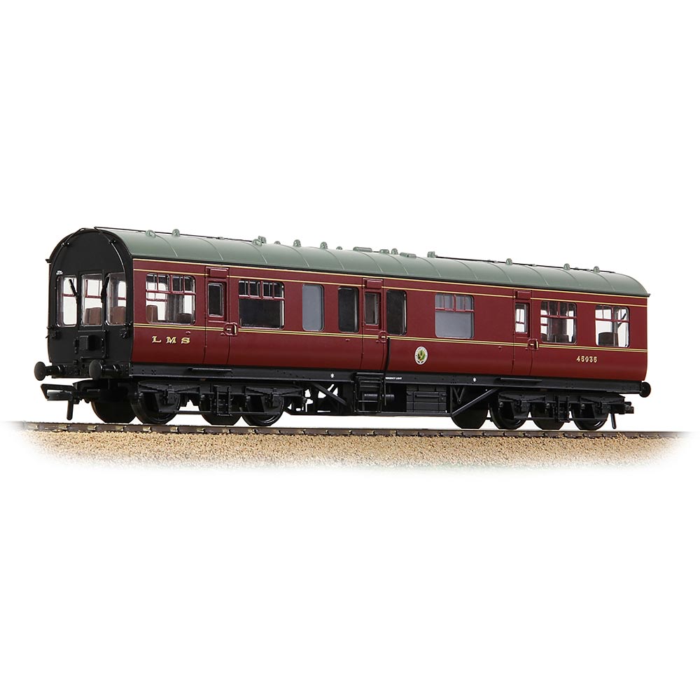 Bachmann Branchline 39-780 LMS 50ft Inspection Saloon Crimson Lake