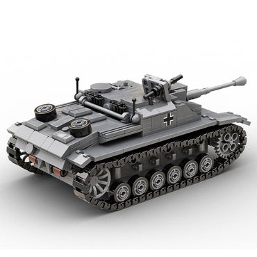 Build Army Stug III Ausf.G 1:33 Tank Brick Model 660pcs B0142