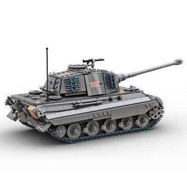 Build Army King Tiger II 1:33 Tank Brick Model 1145pcs B0182