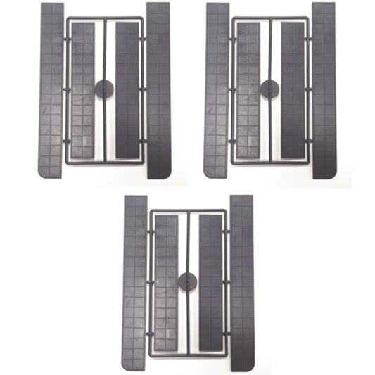 Gaugemaster Embossed Pavement Set OO Gauge 6x Ends 6x Straights GM382