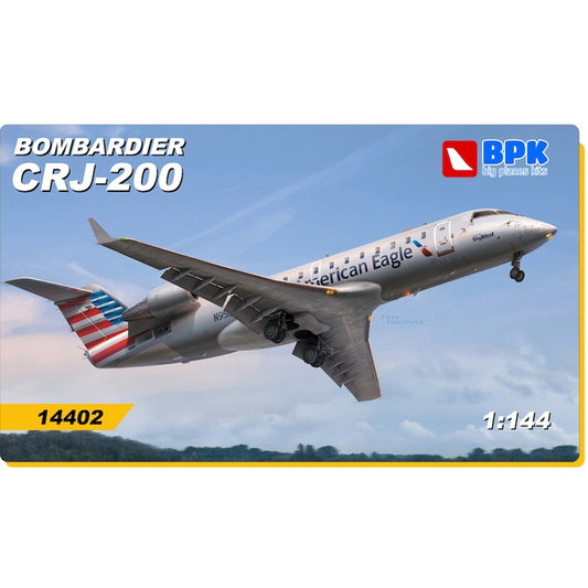 Big Plane Kits 14402 Bombardier CRJ-200 American Eagle 1:144 Plastic Model Kit
