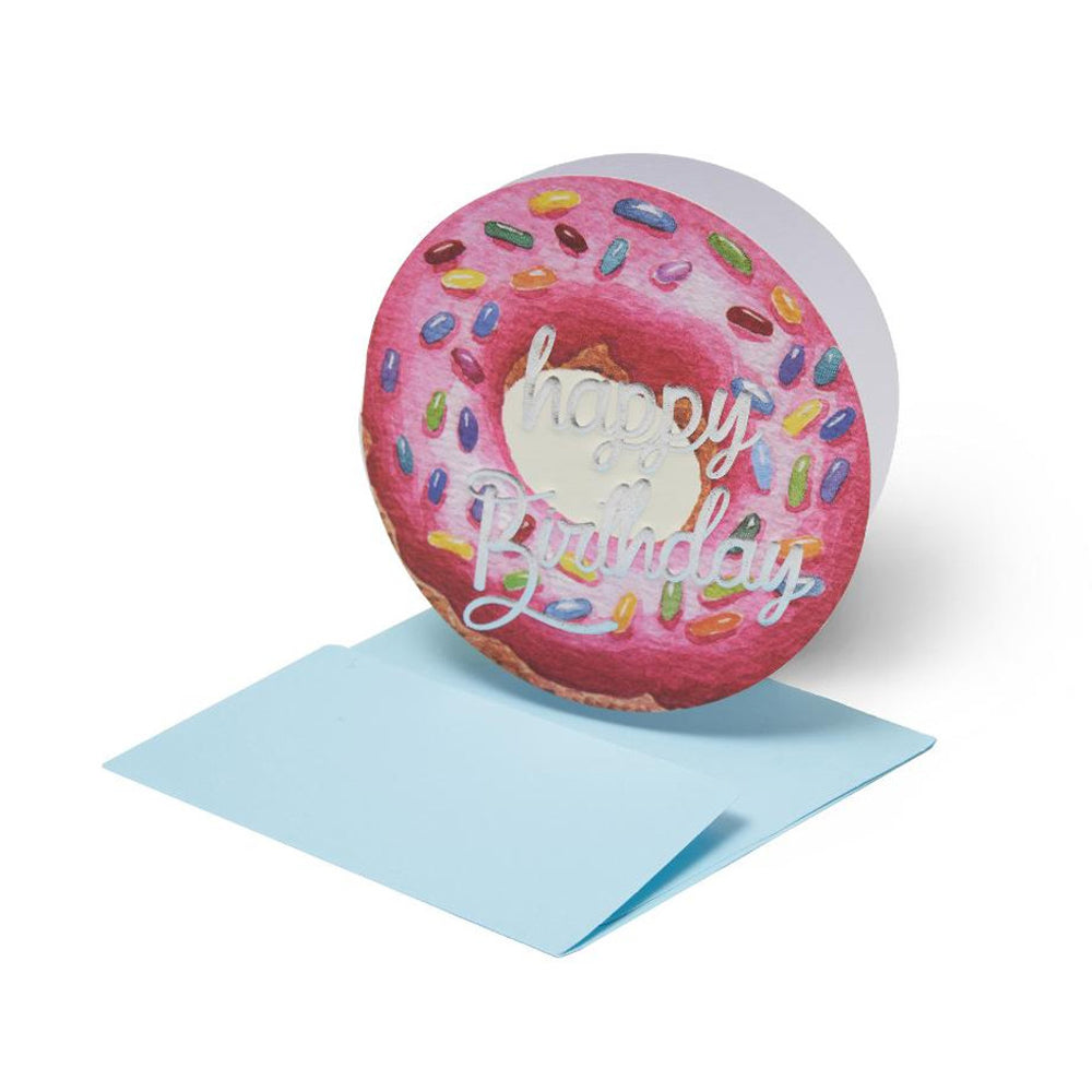 Legami Small Greeting Card - Happy Birthday - Donut