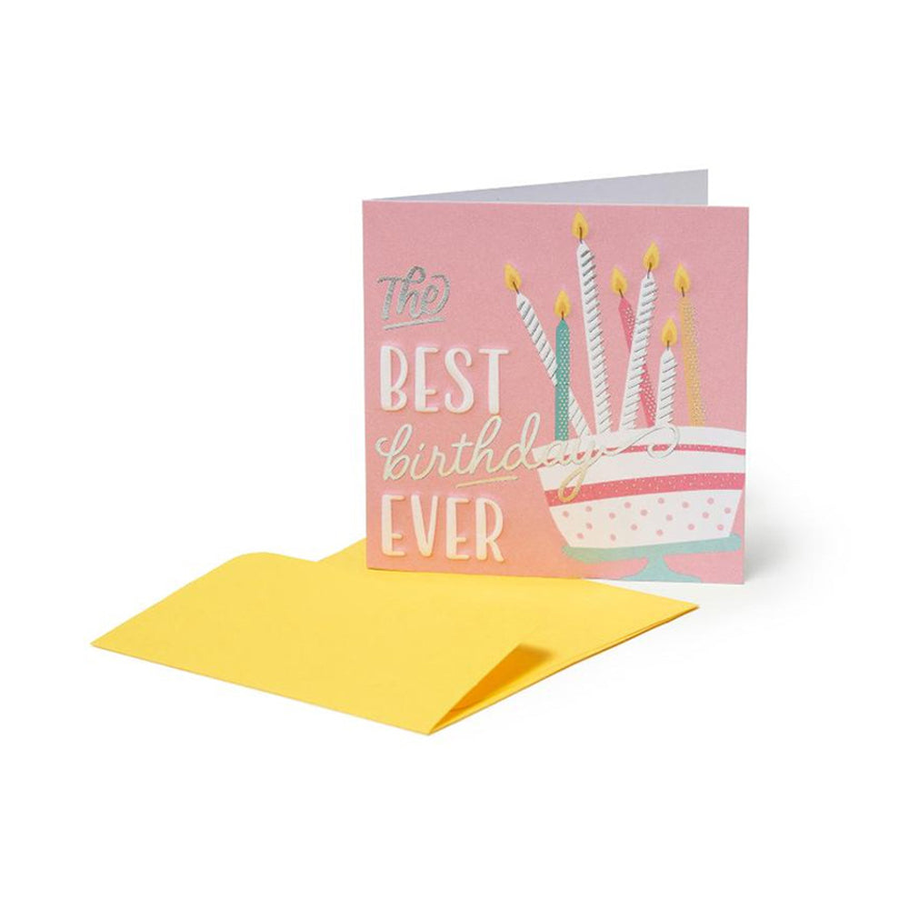 Legami Small Greeting Card - The Best Birthday Ever - Cake