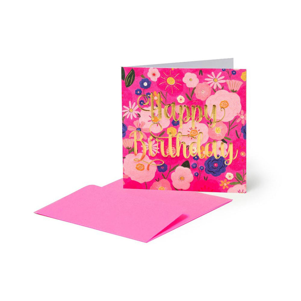 Legami Small Greeting Card - Happy Birthday - Floral