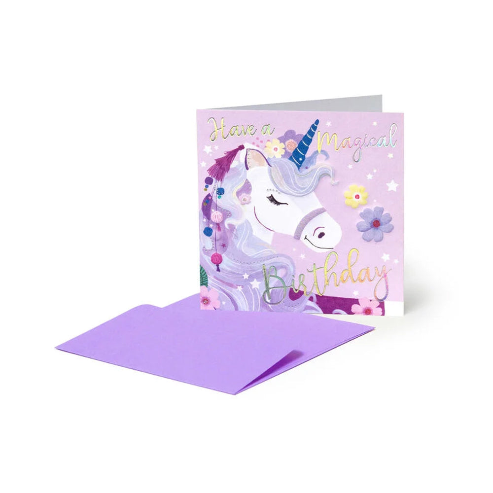 Legami Small Greeting Card - Have a Magical Birthday - Unicorn