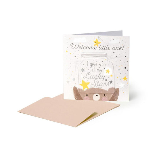 Legami Small Greeting Card - New Born Baby - Welcome Little One!