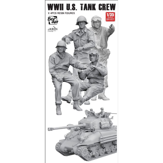 Border Models BR-007 WWII U.S. Tank Crew Figures 1:35 Model Kit