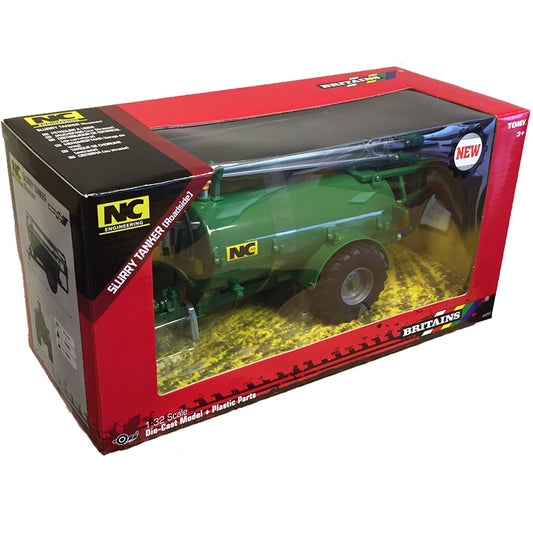 Britains 43253 NC Slurry Tanker (Roadside) Green 1:32 Diecast Farm Toy