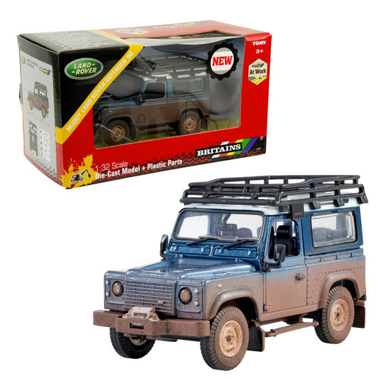 Britains 43321 Muddy Land Rover Defender 1:32 Diecast Model
