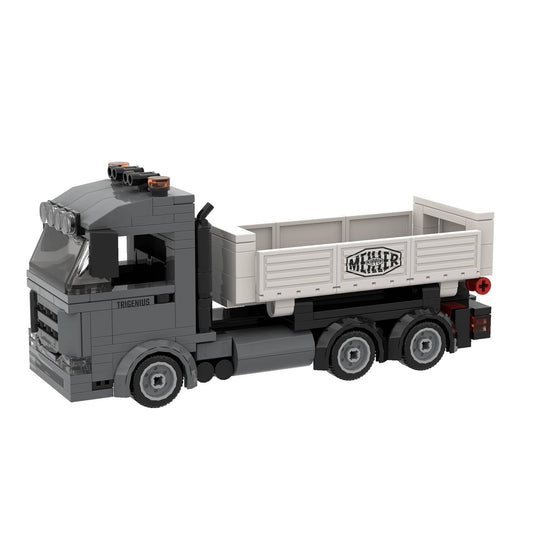 Brixies Plus Meiller Trigenius Three-Way Tipper Brick Model 263pcs 222825