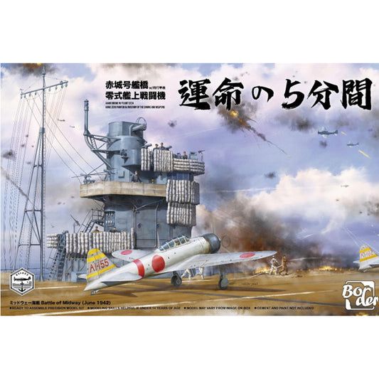 Border Model BSF-002 A6M2 Mitsubishi Zero & Akagi Flight Deck 1:35 Model Kit