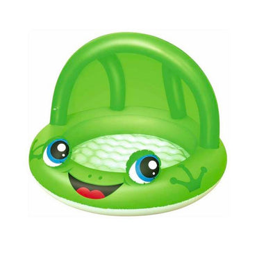 Bestway Inflatable Frog Shaded Play Paddling Pool 52189