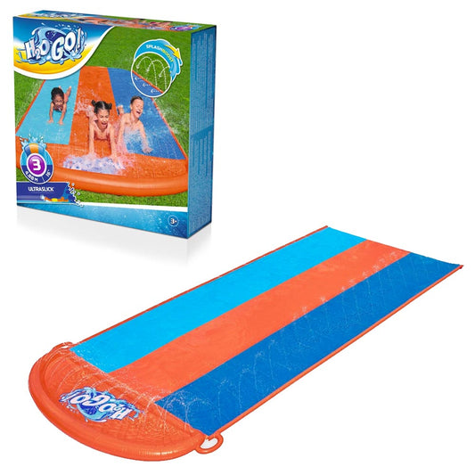 Bestway H2OGO! Triple 16ft Water Slide Extra Slippy Built in Sprinklers 52329