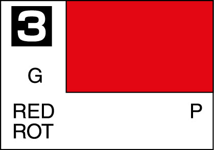 Mr. Hobby Mr. Colour - 003 - Red 10ml Acrylic Model Paint