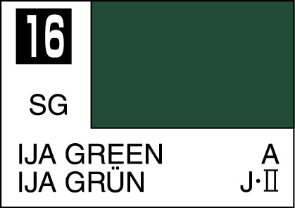 Mr. Hobby Mr. Colour - 016 - IJA Green 10ml Acrylic Model Paint