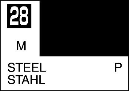 Mr. Hobby Mr. Colour - 028 - Steel 10ml Acrylic Model Paint