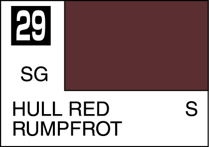 Mr. Hobby Mr. Colour - 029 - Hull Red 10ml Acrylic Model Paint