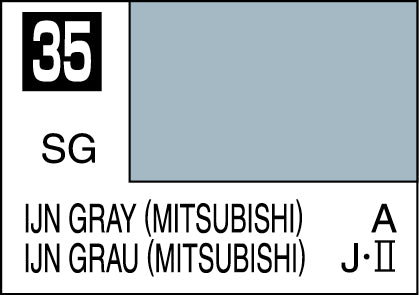 Mr. Hobby Mr. Colour - 035 - IJN Gray (Mitsubishi) 10ml Acrylic Model Paint