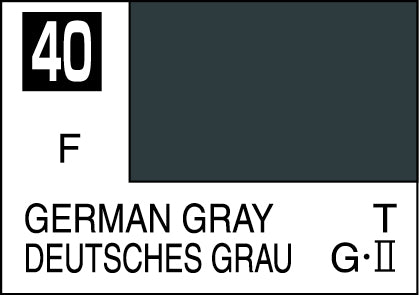 Mr. Hobby Mr. Colour - 040 - German Gray 10ml Acrylic Model Paint