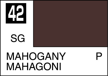 Mr. Hobby Mr. Colour - 042 - Mahogany 10ml Acrylic Model Paint