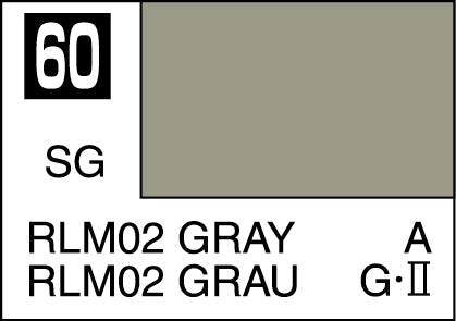 Mr. Hobby Mr. Colour - 060 - RLM02 Gray 10ml Acrylic Model Paint