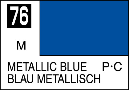 Mr. Hobby Mr. Colour - 076 - Metallic Blue 10ml Acrylic Model Paint