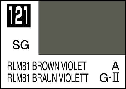 Mr. Hobby Mr. Colour - 121 - RLM81 Brown Violet 10ml Acrylic Model Paint