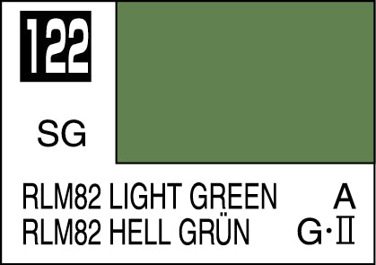 Mr. Hobby Mr. Colour - 122 - RLM82 Light Green 10ml Acrylic Model Paint