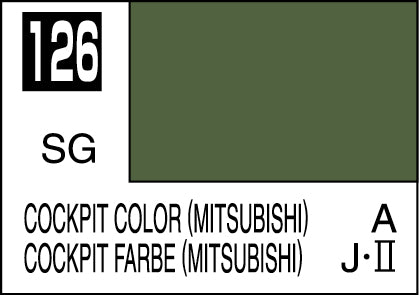 Mr. Hobby Mr. Colour - 126 - Cockpit Colour Mitsubishi 10ml Acrylic Model Paint
