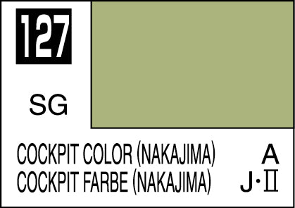 Mr. Hobby Mr. Colour - 127 - Cockpit Colour (Nakajima) 10ml Acrylic Model Paint