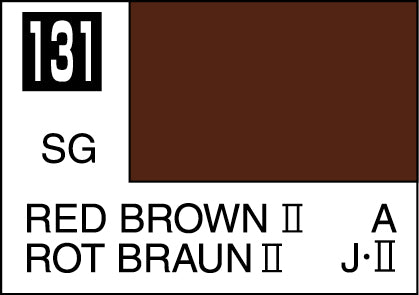 Mr. Hobby Mr. Colour - 131 - Red Brown II 10ml Acrylic Model Paint