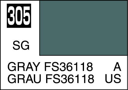 Mr. Hobby Mr. Colour - 305 - Gray FS36118 10ml Acrylic Model Paint