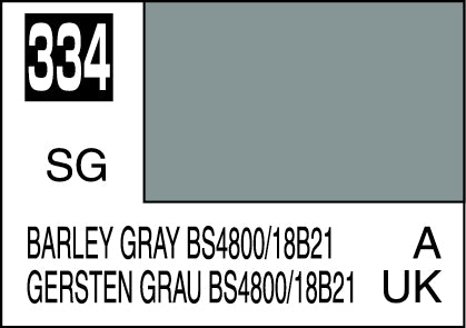 Mr. Hobby Mr. Colour - 334 - Barley Gray BS4800/18B21 10ml Acrylic Model Paint
